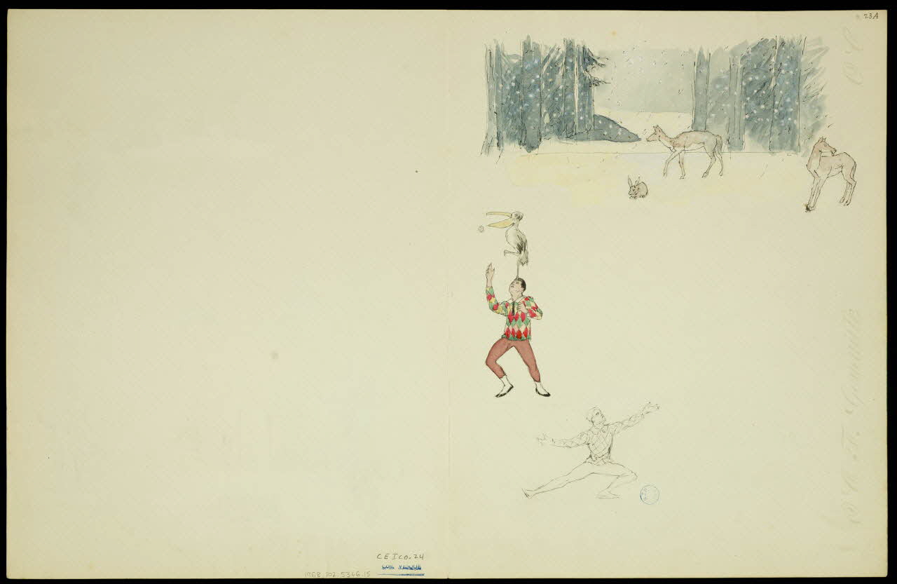 partie d'un ensemble de dessins Scènes du cirque 1968.102.5346.15 Photo