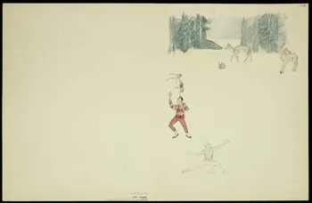 partie d'un ensemble de dessins Scènes du cirque 1968.102.5346.15 Photo