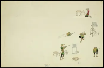 partie d'un ensemble de dessins Scènes du cirque 1968.102.5346.15 Photo