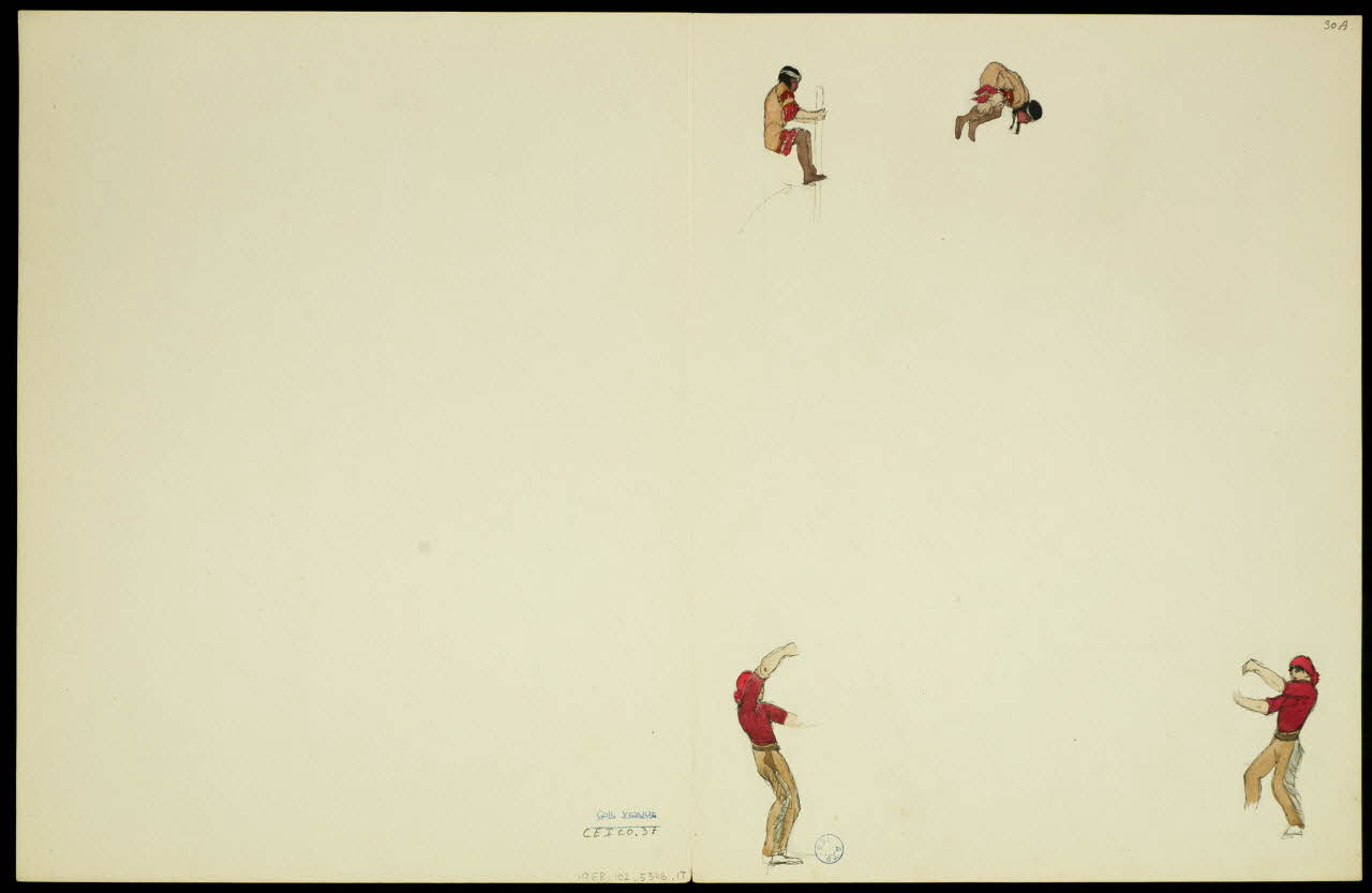 partie d'un ensemble de dessins Artistes du cirque 1968.102.5346.17 Photo