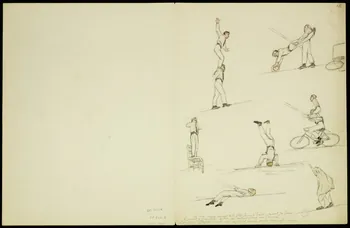 partie d'un ensemble de dessins Acrobates 1968.102.5346.2 Photo