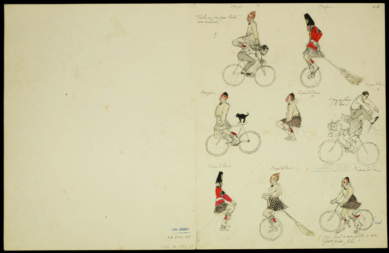 partie d'un ensemble de dessins Artistes du cirque 1968.102.5346.23 Photo