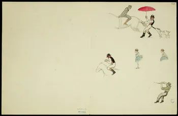 partie d'un ensemble de dessins Artistes du cirque 1968.102.5346.23  Photo