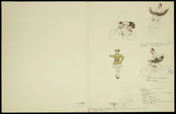 partie d'un ensemble de dessins Artistes du cirque 1968.102.5346.24 Photo