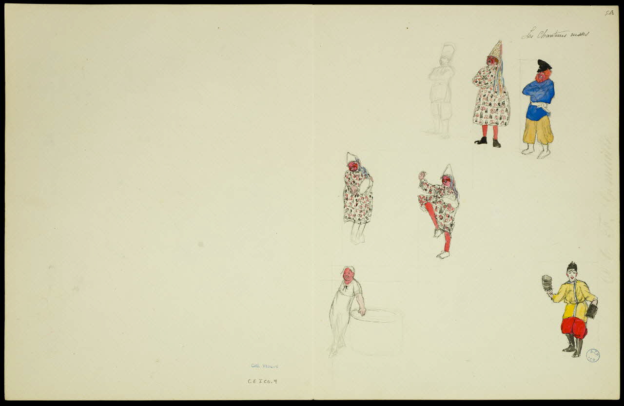 partie d'un ensemble de dessins Les Chanteurs russes 1968.102.5346.5 Photo