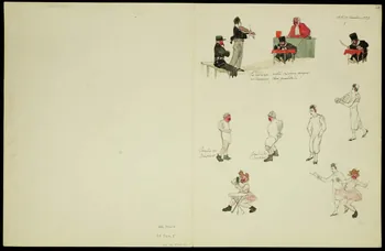 partie d'un ensemble de dessins Les Chanteurs russes 1968.102.5346.5 Photo
