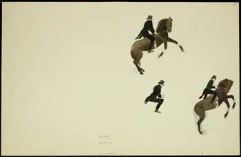 partie d'un ensemble de dessins Les 3 seuls mouvements de l'échelle à l'épaule 1968.102.5348.10  Photo