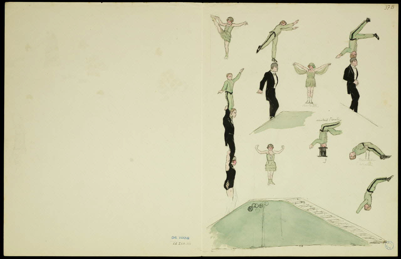 partie d'un ensemble de dessins Groupe de jongleurs 1968.102.5348.13 Photo