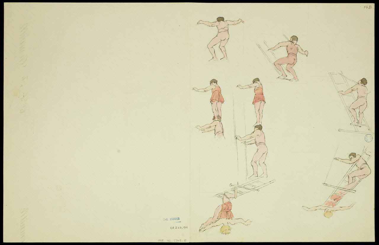 partie d'un ensemble de dessins Scènes de cirque 1968.102.5348.15 Photo