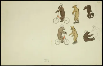 partie d'un ensemble de dessins Acrobates et ours 1968.102.5348.17 Photo