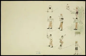 partie d'un ensemble de dessins Clowns et acrobates 1968.102.5348.18 Photo