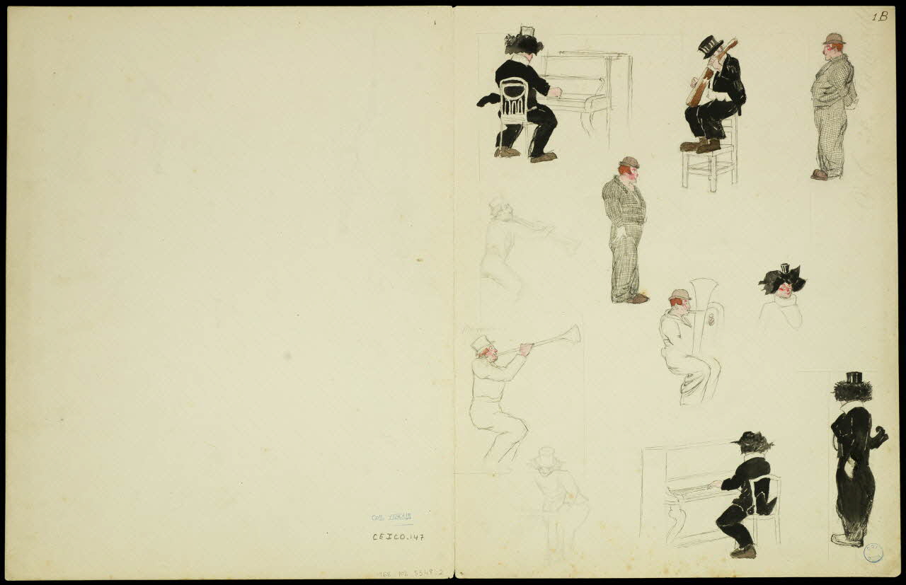 partie d'un ensemble de dessins Scènes de cirque 1968.102.5348.2 Photo