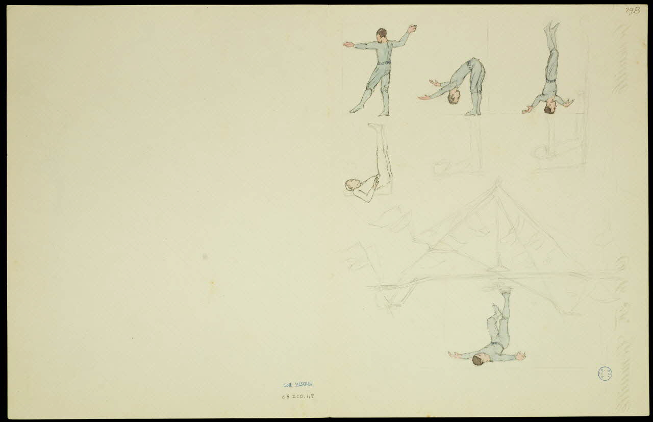 partie d'un ensemble de dessins Acrobates 1968.102.5348.21 Photo