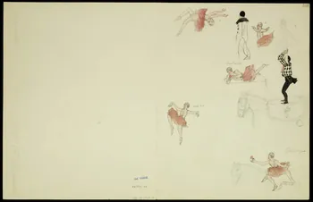 partie d'un ensemble de dessins Acrobates 1968.102.5348.21 Photo