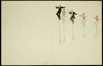partie d'un ensemble de dessins Acrobates 1968.102.5348.23 Photo