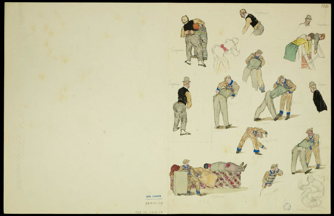 partie d'un ensemble de dessins Scènes de cirque 1968.102.5348.24 Photo