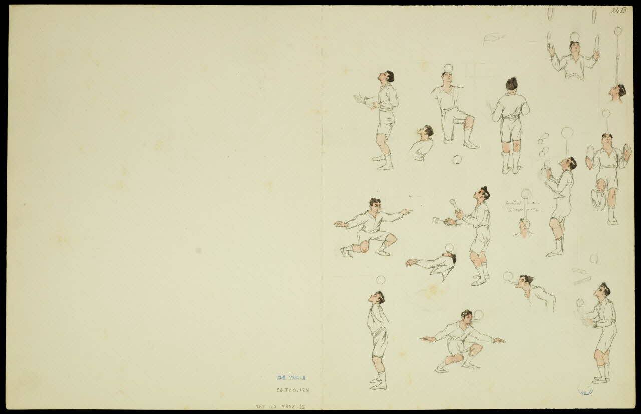 partie d'un ensemble de dessins Scènes d'acrobaties 1968.102.5348.25 Photo