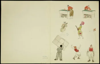 partie d'un ensemble de dessins Clowns et artistes 1968.102.5348.4 Photo