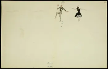 partie d'un ensemble de dessins Clowns et artistes 1968.102.5348.4  Photo