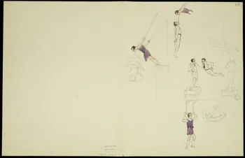 partie d'un ensemble de dessins Acrobates 1968.102.5348.6 Photo