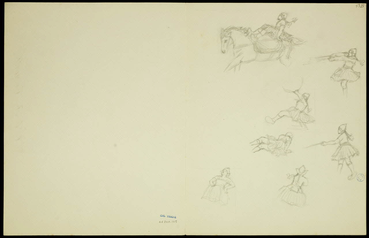 partie d'un ensemble de dessins Scènes de cirque 1968.102.5348.7 Photo