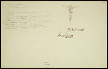 partie d'un ensemble de dessins Acrobaties 1968.102.5348.8 Photo
