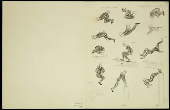 partie d'un ensemble de dessins Acrobaties 1968.102.5348.8 Photo