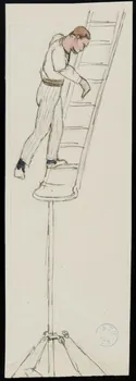 partie d'un ensemble de dessins Acrobate montant à l'échelle 1968.102.5349.22 Photo