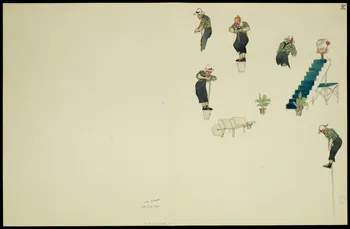 partie d'un ensemble de dessins Scènes de cirque 1968.102.5350.10 Photo