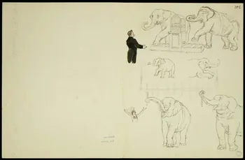 partie d'un ensemble de dessins Scènes de cirque 1968.102.5350.11 Photo