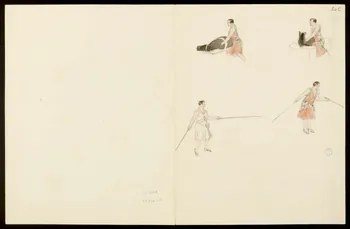 partie d'un ensemble de dessins Dresseuse de cheval 1968.102.5350.16 Photo