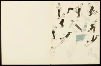 partie d'un ensemble de dessins Figures d'acrobates 1968.102.5350.19  Photo