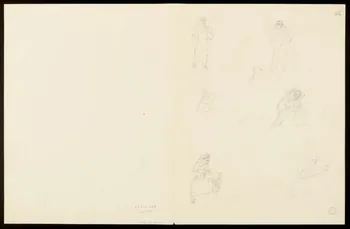 partie d'un ensemble de dessins Jongleur avec balle et bâton 1968.102.5350.3 Photo Mucem