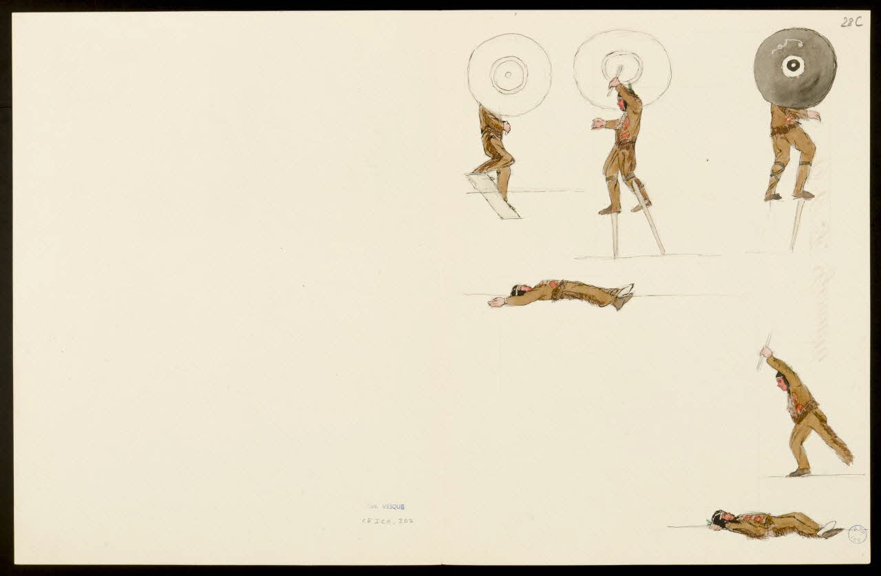 partie d'un ensemble de dessins Indien d'Amérique 1968.102.5350.8 Photo