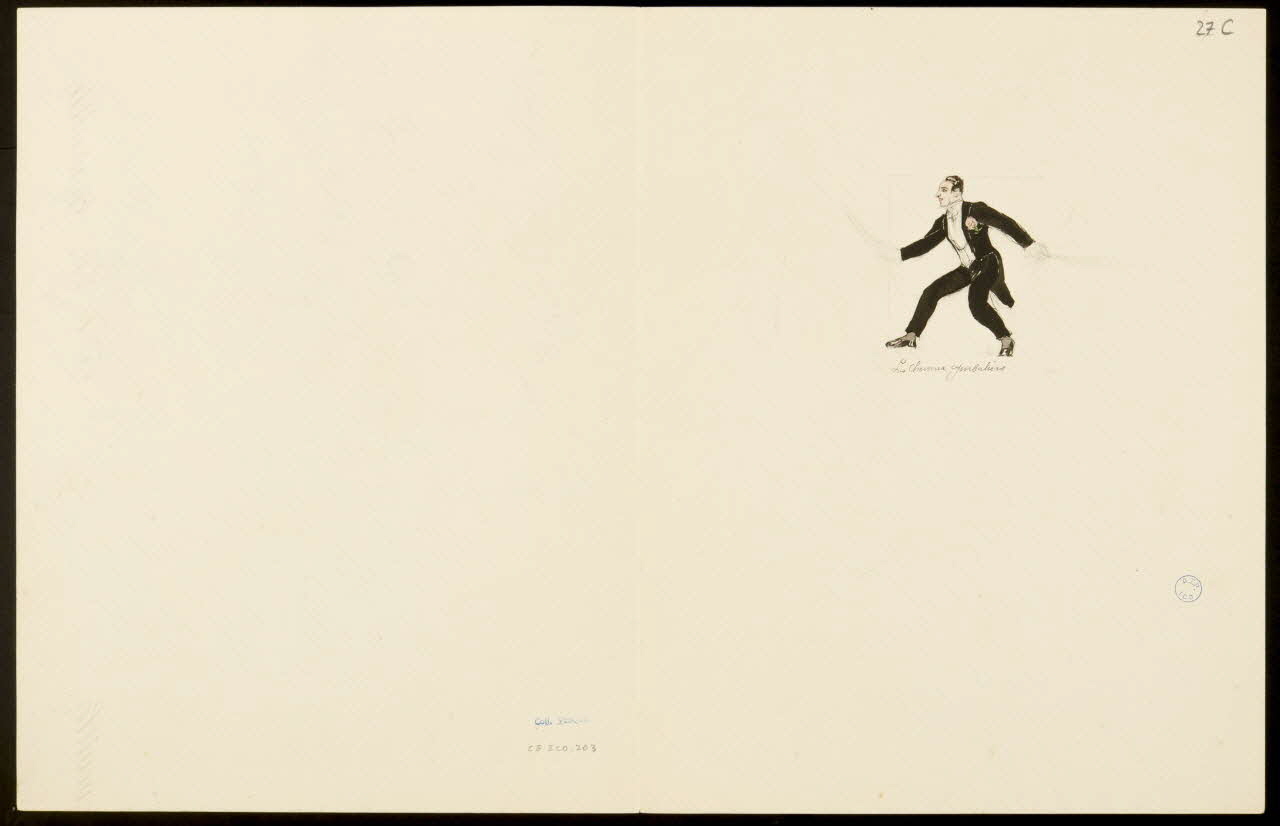 partie d'un ensemble de dessins Les Chevaux [Illisible] 1968.102.5350.9 Photo