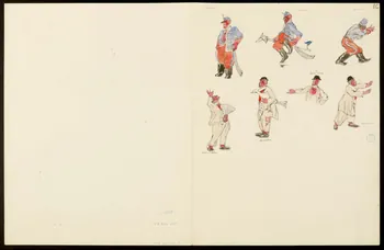 partie d'un ensemble de dessins Les Chevaux [Illisible] 1968.102.5350.9  Photo