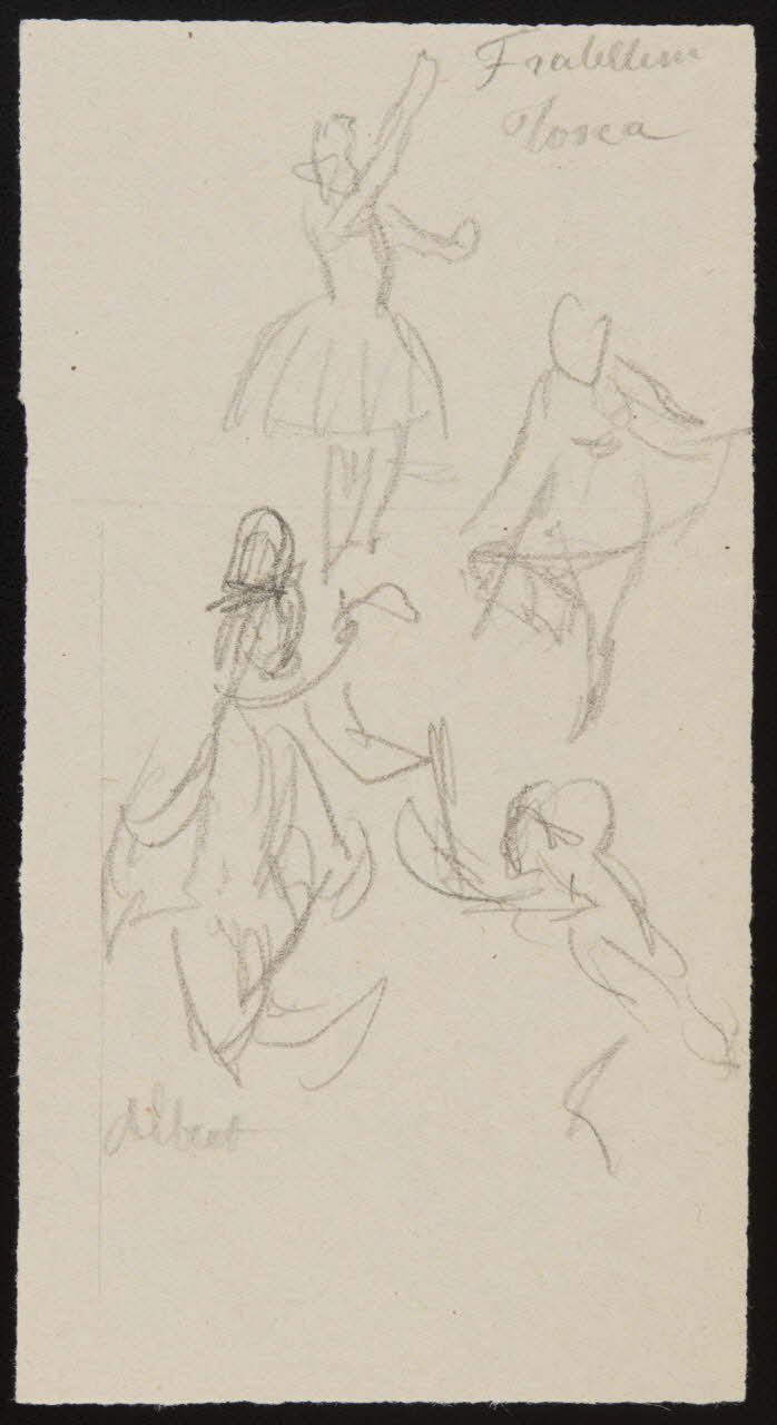 partie d'un ensemble de dessins Fratellini  Tosca 1968.102.5351.26 Photo