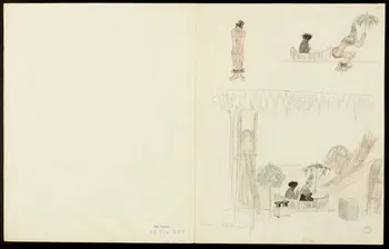 partie d'un ensemble de dessins Ballade en pirogue 1968.102.5352.11 Photo