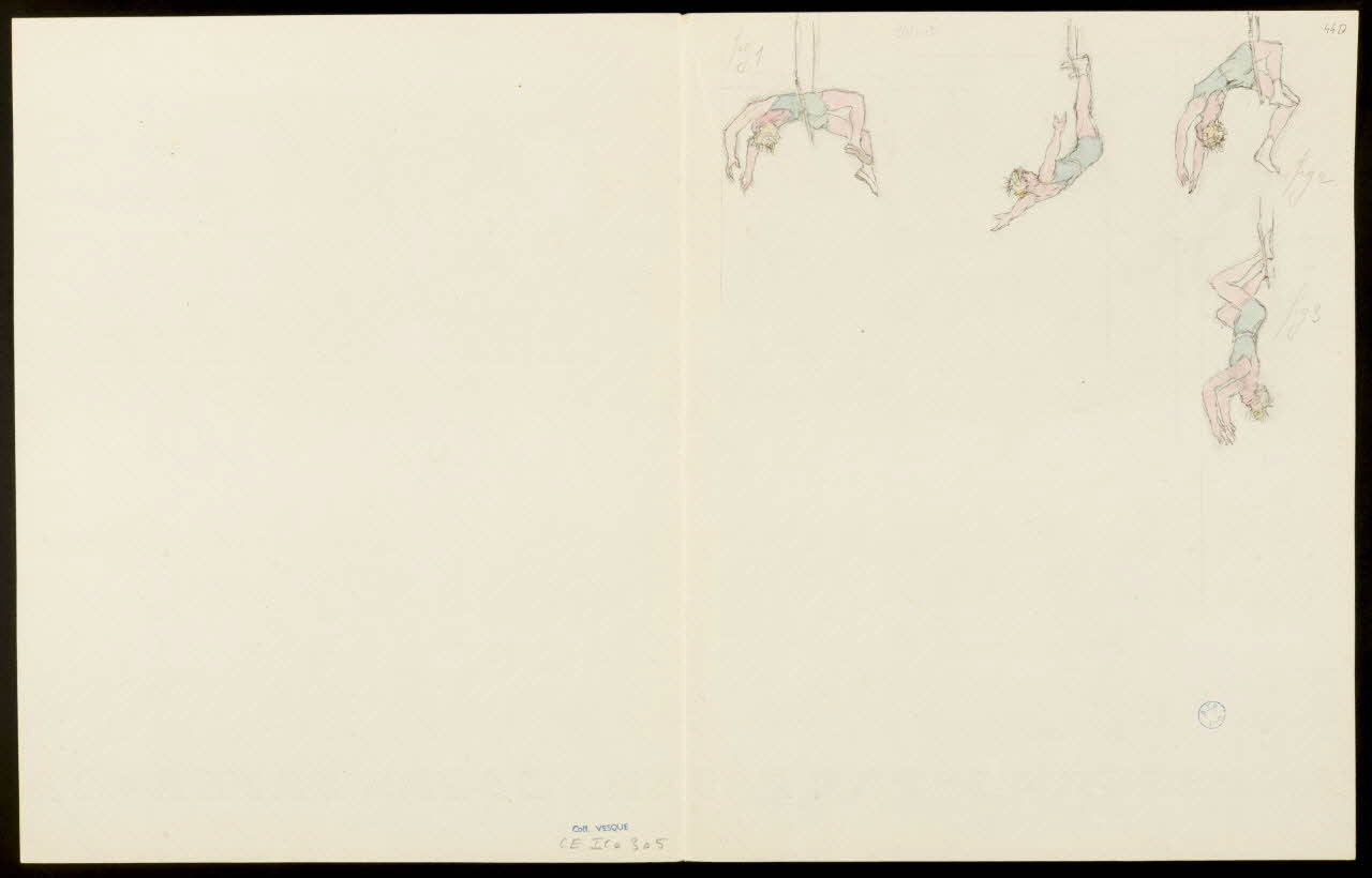 partie d'un ensemble de dessins Artiste à la corde 1968.102.5352.14 Photo