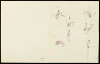partie d'un ensemble de dessins Artiste à la corde 1968.102.5352.14 Photo