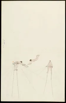 partie d'un ensemble de dessins Spectacle d'acrobates 1968.102.5352.17 Photo