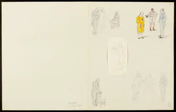 partie d'un ensemble de dessins Artistes de cirque 1968.102.5352.18 Photo