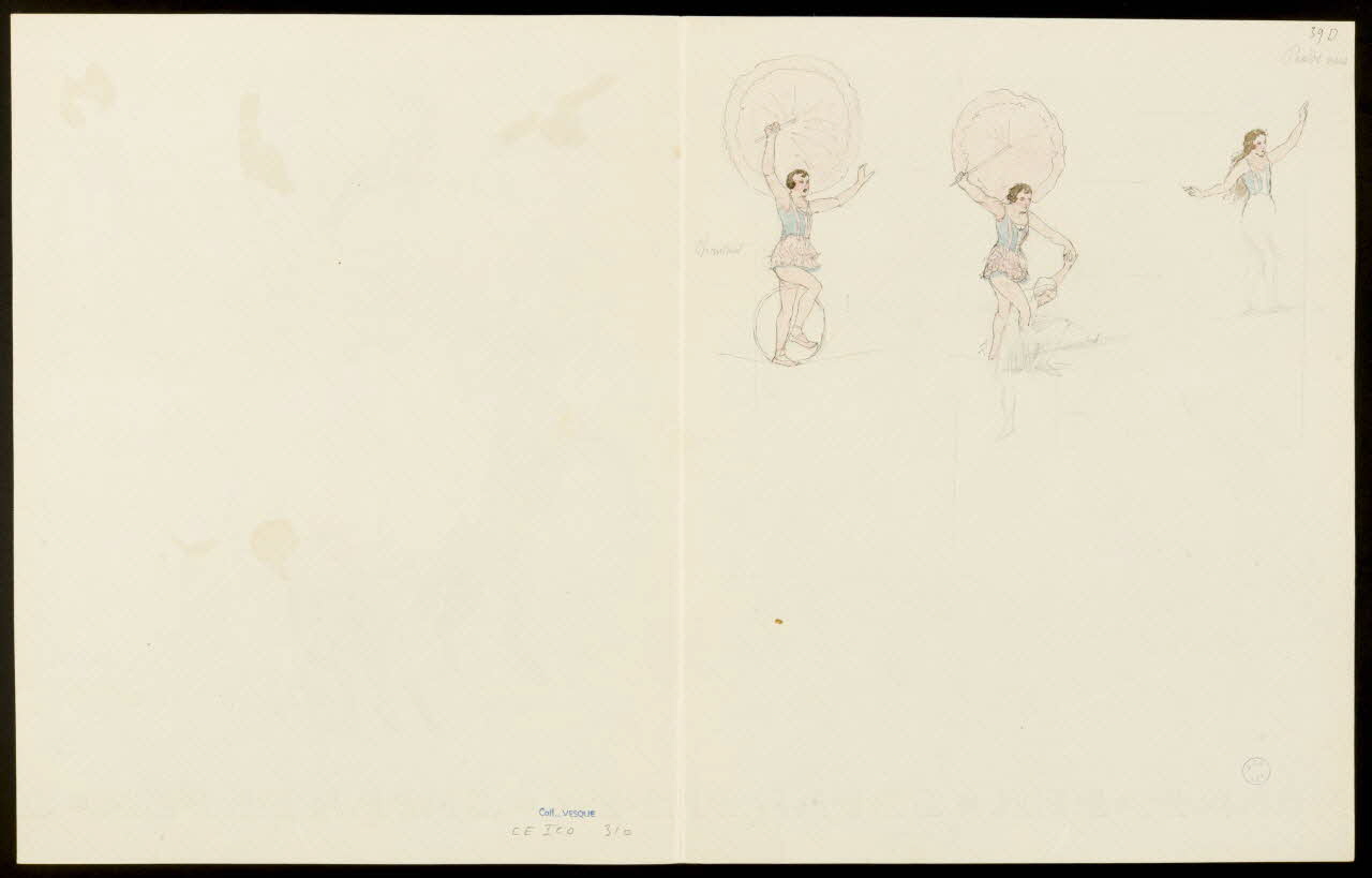 partie d'un ensemble de dessins Spectacle à cheval et lasso 1968.102.5352.19 Photo