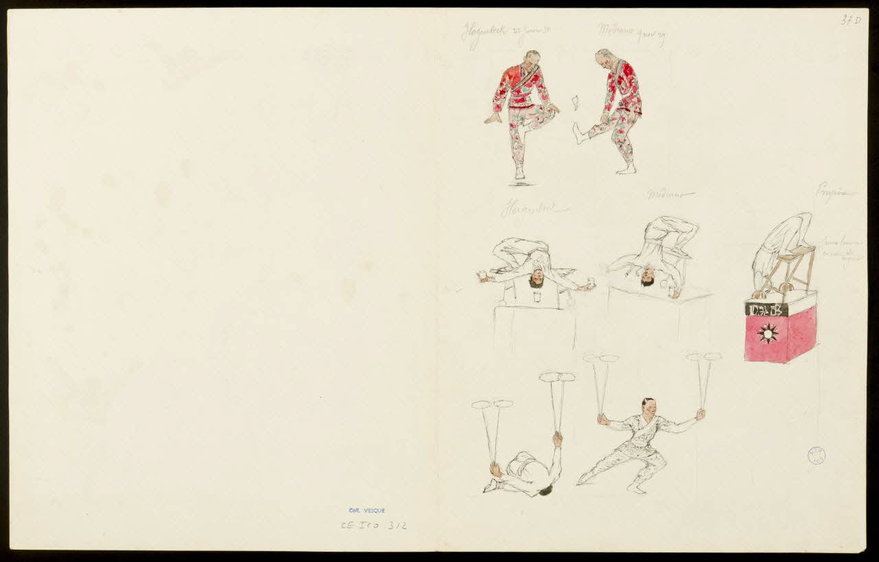 partie d'un ensemble de dessins Scènes de jonglerie 1968.102.5352.21 Photo