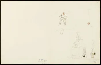 partie d'un ensemble de dessins Artiste acrobate 1968.102.5352.23  Photo