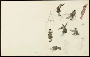 partie d'un ensemble de dessins Figures de femmes sur bicyclette 1968.102.5352.8 Photo