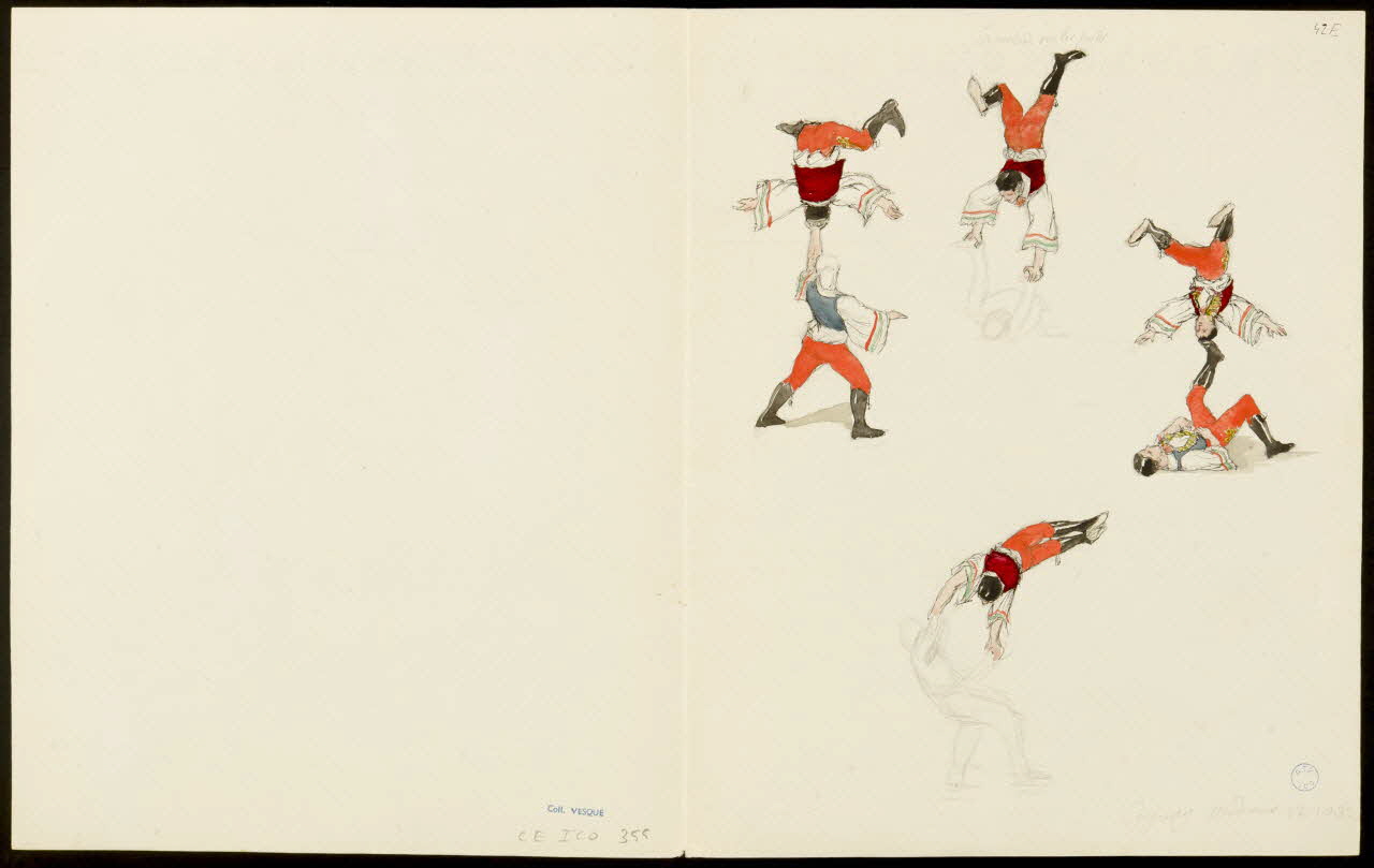 partie d'un ensemble de dessins La roulade sur les pieds 1968.102.5353.15 Photo