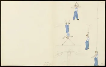 partie d'un ensemble de dessins La roulade sur les pieds 1968.102.5353.15 Photo