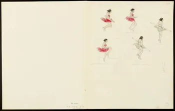 partie d'un ensemble de dessins Cirque Pinder  Medrano 1968.102.5353.17  Photo