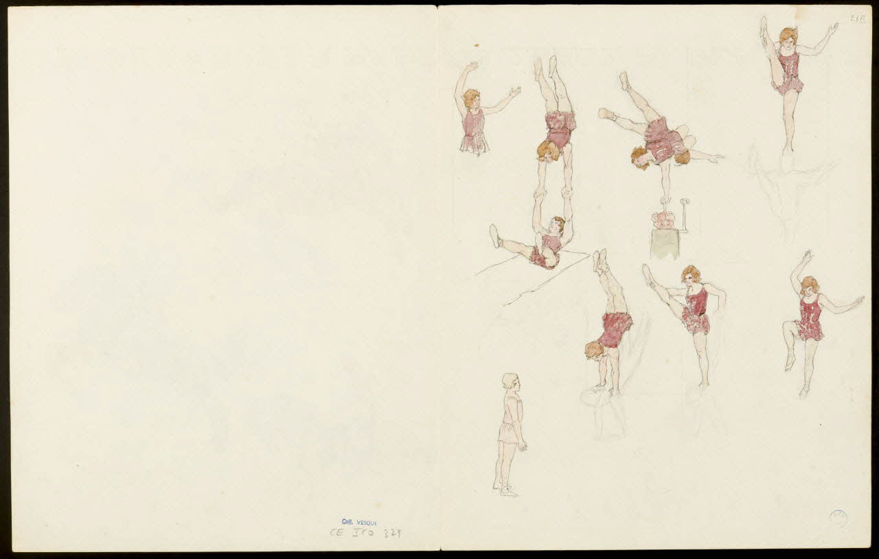 partie d'un ensemble de dessins Cavalier au galop 1968.102.5353.2 Photo